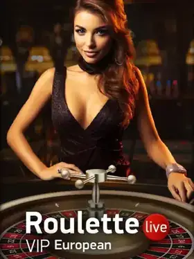 Tafel met Europese roulette VIP en live dealer